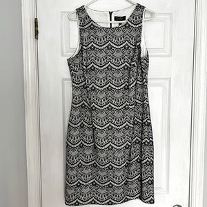 Size 12 black and white Jessica Simpson brand dress